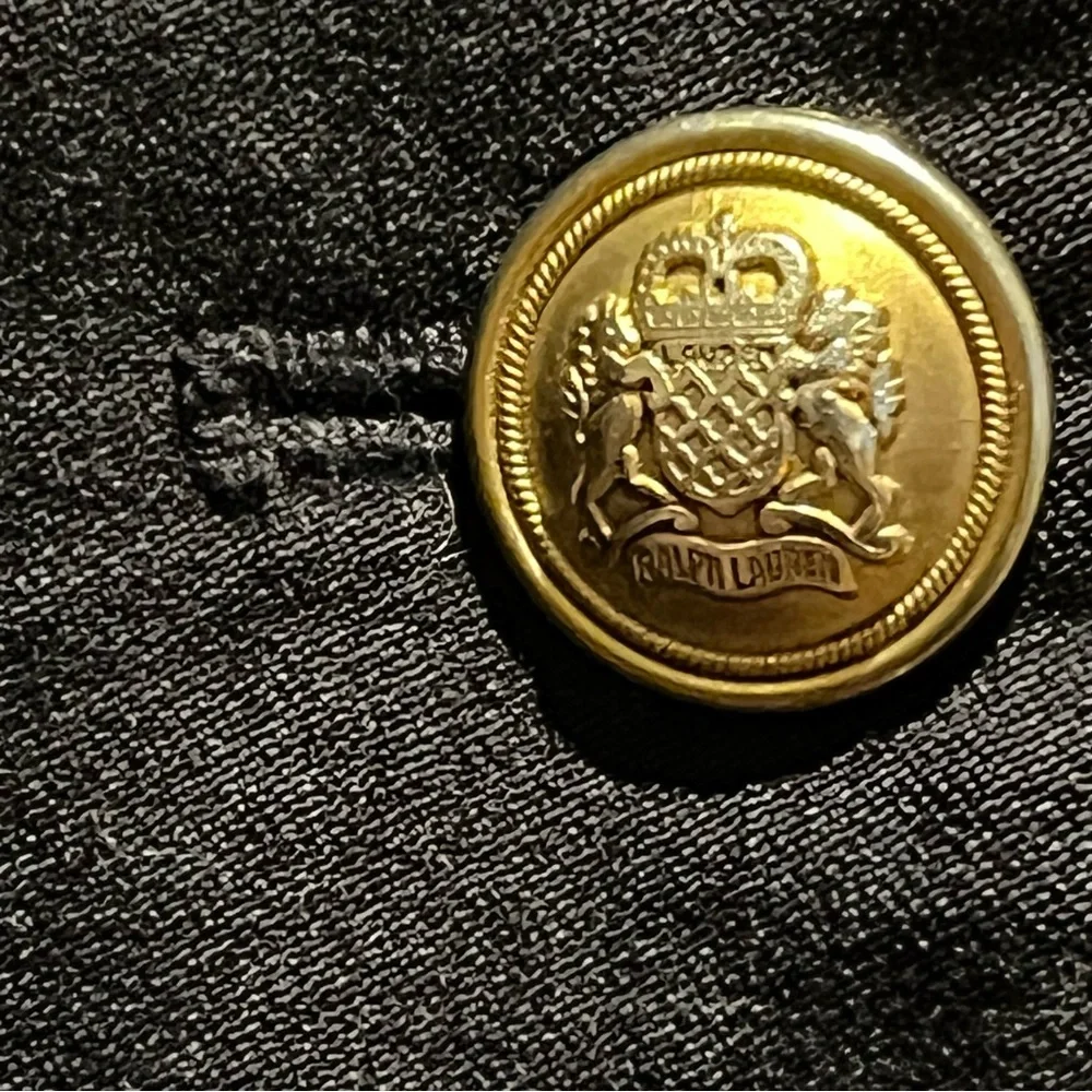 Vintage 100% Wool USA Made Ralph Lauren Double Breasted Crested Blazer Jacket 6 - Picture 8 of 14